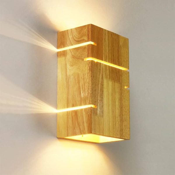 Đèn Treo Tường Chất Liệu Gỗ - Ảnh 2