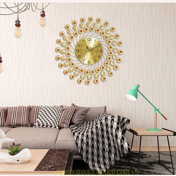 Đồng Hồ Trang Trí Mẫu Hoa Đồng Tiền - Ảnh 3
