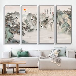 Tranh treo tường phong thủy thu hút tài lộc và may mắn